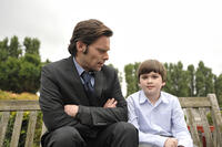 James Callis as Danny Rubin and Theo Stevenson as Jake Rubin in `Reuniting the Rubins.''