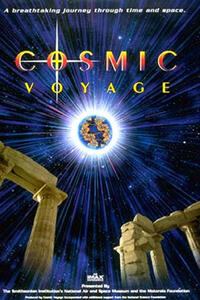 Poster art for "Cosmic Voyage."