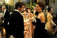 Hugh Dancy as Mortimer Granville and Maggie Gyllenhaal as Charlotte Dalrymple in ``Hysteria.''
