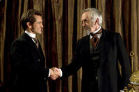 Hugh Dancy as Mortimer Granville and Jonathan Pryce as Dr. Robert Dalrymple in ``Hysteria.''