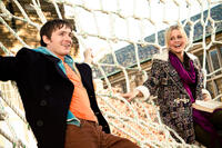 Marshall Allman as Donald Miller and Claire Holt as Penny in ``Blue Like Jazz.''