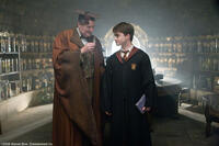 Jim Broadbent as Professor Horace Slughorn and Daniel Radcliffe as Harry Potter in Warner Bros. Pictures' fantasy "Harry Potter and the Half-Blood Prince."