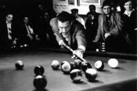 A scene from "The Hustler."