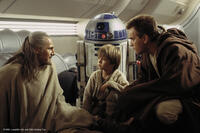 Anakin Skywalker meets Obi-Wan Kenobi.