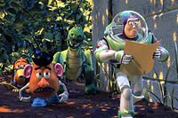 Slinky Dog, Mr. Potato Headr, Rex and Buzz in Disney's Toy Story 2