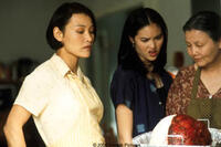 Joan Chen as Trinh Hguyen, Kristy Wu as Jenny Nguyen (daughter) and Kieu Chinh as Grandma Nguyen in "What's Cooking?"