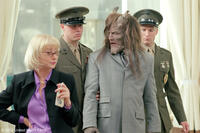 Helen Mirren as The Boss and Robert John Burke as the Monster in Hal Hartley's satiric fable "No Such Thing."