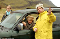 Sarah Polley, Julie Christie, and director Hal Hartley on the set of the satiric fable "No Such Thing."