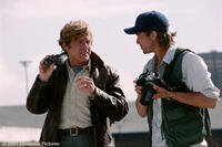 CIA operative Nathan Muir (Robert Redford) has taught his protege Tom Bishop (Brad Pitt) everything he knows about international espionage in "Spy Game."
