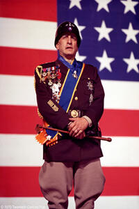 A scene from the film "Patton."