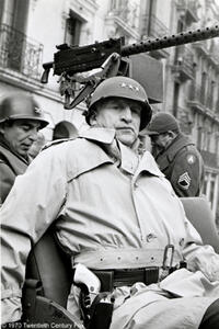 A scene from the film "Patton."