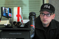 Director / writer / editor / cinematographer Steven Soderbergh on the set of "Solaris."