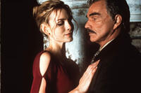 Saffron Burrows and Burt Reynolds in "Tempted." 