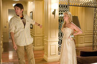 Director Nelson McCormick and Brittany Snow on the set of "Prom Night."