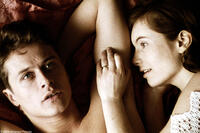Martin (Roman Knizka) visits Anna (Nadja Uhl) while on leave in Miramax Films' TWIN SISTERS. Courtesy: Miramax Films