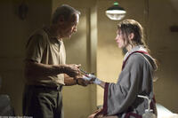CLINT EASTWOOD as Frankie and HILARY SWANK as Maggie in Warner Bros. Pictures' drama "Million Dollar Baby." The Malpaso production also stars Morgan Freeman.