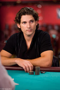 Eric Bana as Huck Cheever, a Las Vegas poker player in "Lucky You."