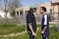 Guy Pearce and Rick Gonzalez in "First Snow."
