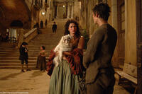 Natalie (Jessica Schwarz) is approached by Jean-Baptiste Grenouille (Ben Whishaw)  "Perfume: The Story of a Murderer."
