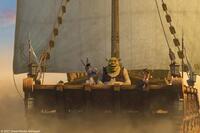Shrek (Mike Myers), Donkey (Eddie Murphy) and Puss In Boots (Antonio Banderas) in "Shrek the Third."