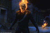 A scene from the film "Ghost Rider."