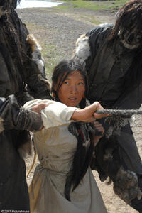 A scene from the film "Mongol."