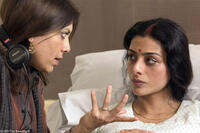 Director Mira Nair and Tabu on the set of "The Namesake."