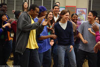 Teacher and kids celebrate in "Freedom Writers."