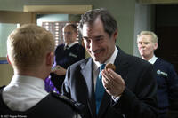 Simon Pegg and Timothy Dalton in "Hot Fuzz."