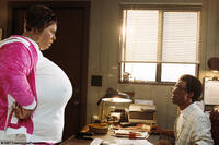 Rasputia has it in for Norbit (both Eddie Murphy) in "Norbit."