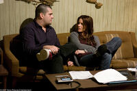 Director Nimród Antal and Kate Beckinsale on the set of "Vacancy."