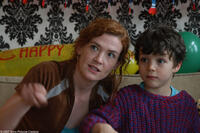 Young Vitus (Fabrizio Borsani) and his mother (Julika Jenkins) celebrate his birthday in "Vitus."