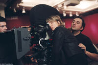 Danièle Thompson on the set of the film "Avenue Montaigne."
