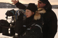 Director Sarah Polley on the set of "Away from Her."