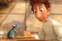 Remy and Linguini in "Ratatouille."