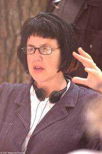Director Katherine Dieckmann on the set of the film "Diggers."