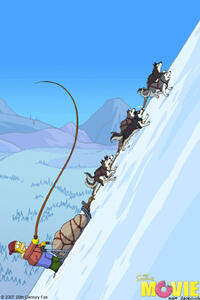 A scene from "The Simpsons Movie."