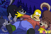 A scene from "The Simpsons Movie."