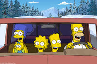 The Simpson family in "The Simpsons Movie."