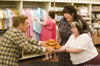 Jerry Stiller as Mr. Pinky, John Travolta and Nikki Blonsky in "Hairspray."