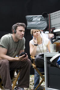 Director Ben Affleck on the set of "Gone Baby Gone."