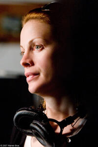 Director Alison Eastwood on the set of "Rails & Ties."
