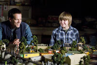 Kevin Bacon and Miles Heizer in "Rails & Ties."