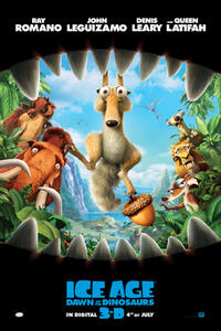 Poster art for "Ice Age: Dawn of the Dinosaurs."