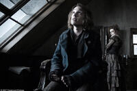 Jamie Campbell Bower and Helena Bonham Carter in "Sweeney Todd: The Demon Barber of Fleet Street."