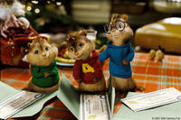 Theodore, Alvin and Simon in "Alvin and the Chipmunks."
