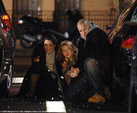 Sister Rebeka (Michelle Yeoh, left), Aurora (Melanie Thierry) and Toorop (Vin Diesel) are caught in a gunfight on a New York City street in "Babylon A.D."