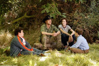 Ryan (Troy Gentile), Drillbit Taylor (Owen Wilson), Wade (Nate Hartley) and Emmit (David Dorfman) conspire to defeat a nasty school bully in "Drillbit Taylor."