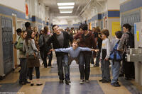 Emmit (David Dorfman) is terrorized by two school bullies, Filkins (Alex Frost) and Ronnie (Josh Peck) in "Drillbit Taylor."