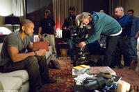 Will Smith and director Francis Lawrence on the set of "I Am Legend."